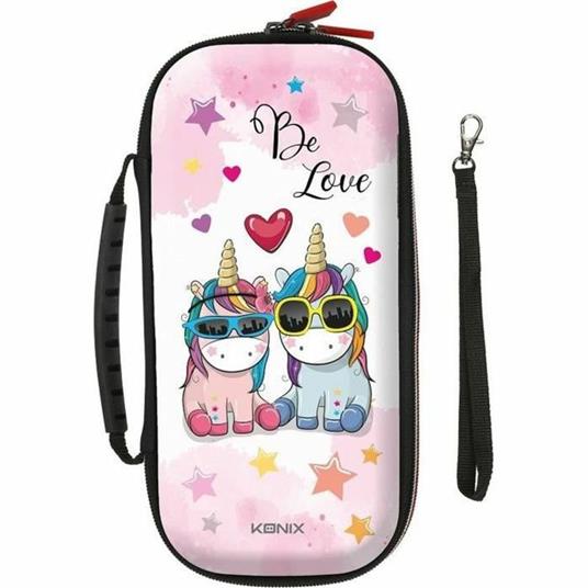 Custodia Unik Be Love Unicorno - KONIX - Switch - Rosa