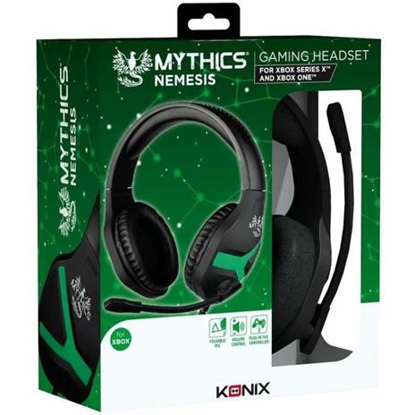 Cuffie Micro Gaming - KONIX - Mythics Nemesis - Nero e Verde - Xbox One e Xbox Series - 4
