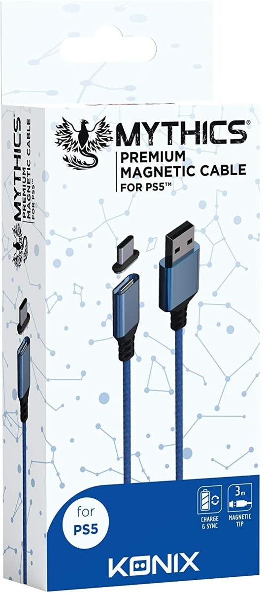 KONIX Magnetic Cable 3M PS5 Blue - 3