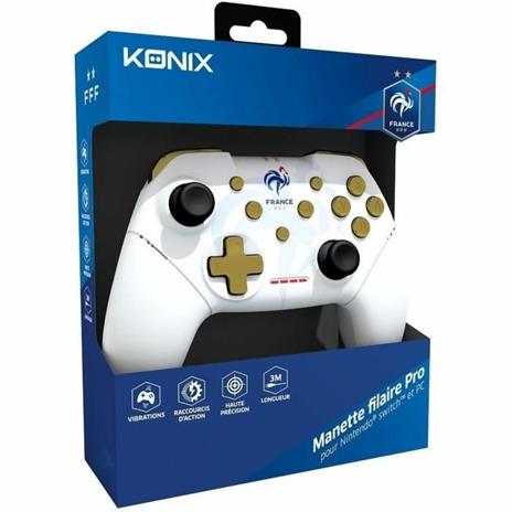Controller - KONIX - Bianco - Switch e PC - Licenza ufficiale FFF - 5