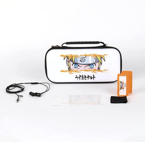 Konix Naruto Custodia rigida Nintendo EVA (Acetato del vinile dell''etilene) Bianco