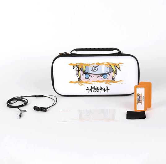 Konix Naruto Custodia rigida Nintendo EVA (Acetato del vinile dell''etilene) Bianco