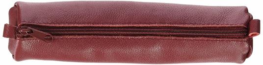 Astuccio mini Age Bag rotondo in pelle. Rosso - 3