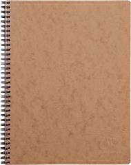 Age Bag Taccuino A4 + spiralato 22,5x29,7cm, 160 pagine, 4 fori a righe Cognac
