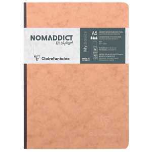 Cartoleria Age Bag. Taccuino brossurato A5 DOT Cognac Clairefontaine