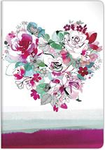 Quaderno cucito Clairefontaine Blooming, A4 - 21 x 29,7 cm, 96 pagine, a righe + margine, assortito