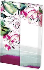 Taccuino copertina rigida Clairefontaine Blooming, 11 x 15,5 cm, 160 pagine, foglio bianco, chiusura magnetica, assortito