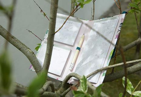 Pense bête Clairefontaine Blooming, 9,5 x 16 cm, 3 multiblocco microforato, 50 fogli, con matita - 3