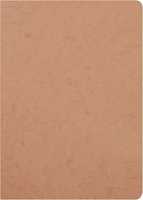 Cartoleria Age Bag Quaderno A4 a punto metallico 21x29,7cm, 96 pagine, a pagine bianche Cognac Clairefontaine