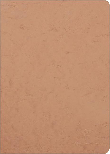 Age Bag Quaderno A4 a punto metallico 21x29,7cm, 96 pagine, a pagine bianche Cognac