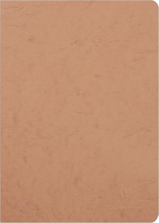 Age Bag Quaderno A4 a punto metallico 21x29,7cm, 96 pagine, a pagine bianche Cognac