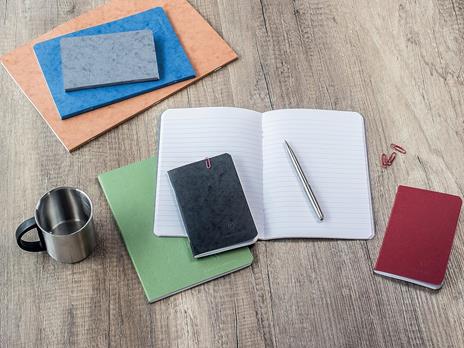 Age Bag Quaderno A4 a punto metallico 21x29,7cm, 96 pagine, a pagine bianche Cognac - 5