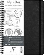 Quaderno spiralato Age Bag, My.Notes 16x21 marg.stacc. 60F DOT Nero