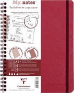 Quaderno spiralato Age Bag, My.Notes 16x21 marg.stacc. 60F Rig. Rosso