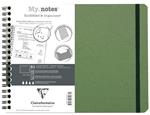 Quaderno spiralato Age Bag, My.Notes 25x19 marg.stacc 60F DOT Verde