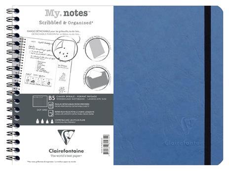 Quaderno spiralato Age Bag, My.Notes 25x19 marg.stacc 60F DOT Blu