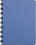 Age Bag Taccuino A4 + spiralato 22,5x29,7cm, 160 pagine, 4 fori a quadretti 5x5 Blu