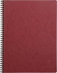 Age Bag Taccuino A4 + spiralato 22,5x29,7cm, 160 pagine, 4 fori a righe Rosso