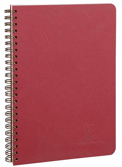 Quaderno Age Bag con spirale medium a quadretti. Rosso ciliegia - 2