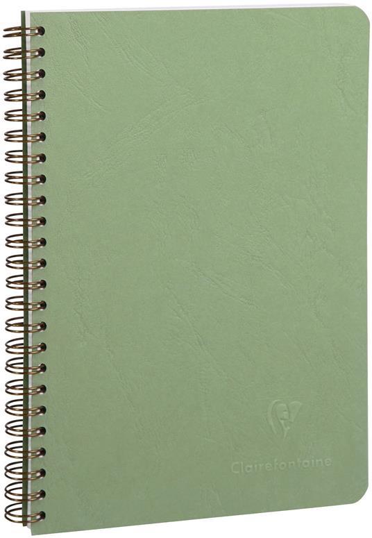 Quaderno Age Bag con spirale medium a righe. Verde muschio