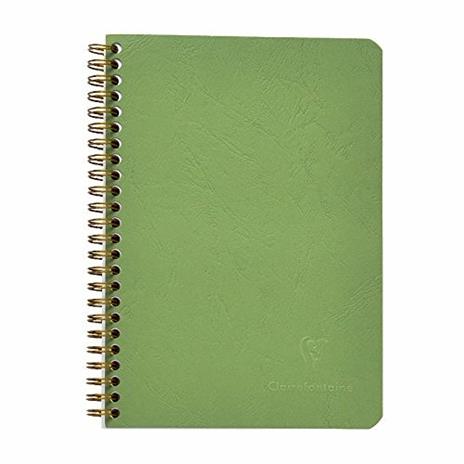 Quaderno Age Bag con spirale medium a righe. Verde muschio - 2