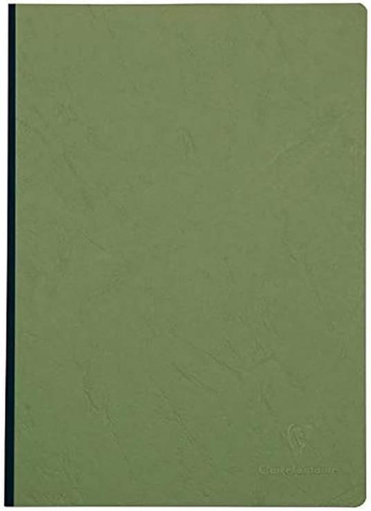 Quaderno Age Bag brossurato extra large a righe. Verde muschio