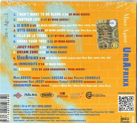 Urbafrika - CD Audio di Mina Agossi - 2