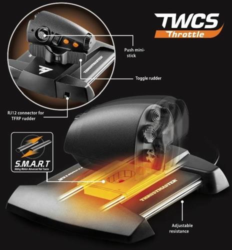 Thrustmaster T.16000M FCS Flight Pack Joystick Mac, PC Nero - 8
