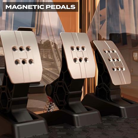 Pedaliera simulatore guida T3Pm Black e Silver 4060210 - 2
