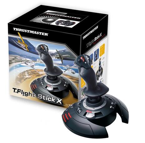 Thrustmaster T.Flight Stick X Nero, Rosso, Argento USB Joystick Analogico PC, Playstation 3 - 3