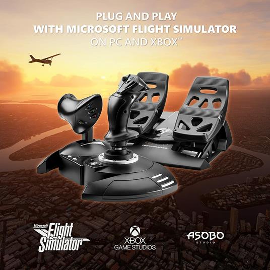 Thrustmaster T.Flight Full Kit X: Completo Kit per Simulazioni di Volo, Joystick e Manetta Rimuovibile, Timone a Pedali con Scorrimento su Binari, Compatibile con Xbox Series X S, Xbox One e PC - 6