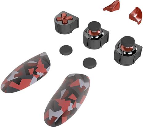 Thrustmaster Eswap X Red Color Pack, Pack Contenente 7 Moduli Rossi Mimetici, Mini-Stick NXG, Hot Swap, Compatibile con Ewap X Pro Controller (Xbox Series XS e Pc)