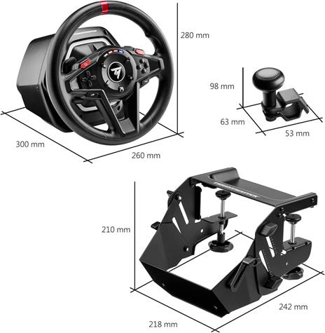 Thrustmaster T128 Nero USB Sterzo + Pedali Analogico PC, Xbox - 6