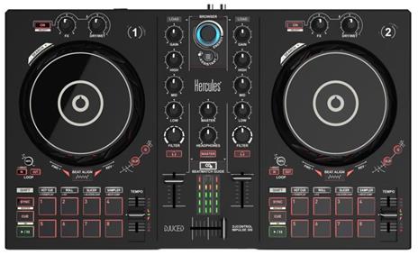 Hercules DJControl Inpulse 300 controller per DJ Nero Digital Vinyl System (DVS) scratcher