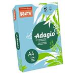 Carta colorata A4 INTERNATIONAL PAPER Rey Adagio blu tenue 48 risma 500 fogli - ADAGI080X623