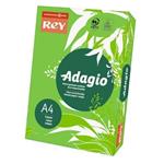 Carta colorata A4 INTERNATIONAL PAPER Rey Adagio 80 g/m² verde intenso risma da 500 fogli - ADAGI080X650