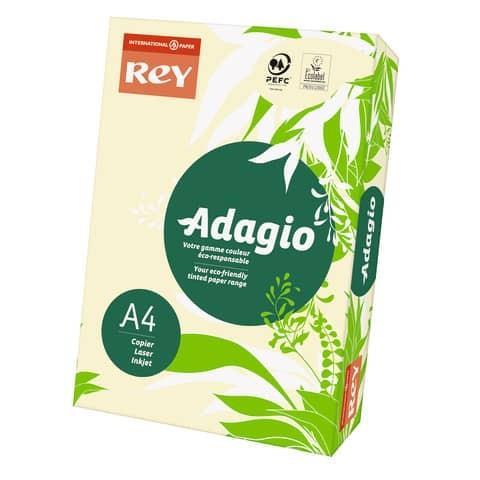 Carta colorata A4 INTERNATIONAL PAPER Rey Adagio 160 g/m² avorio risma da 250 fogli - ADAGI160X475