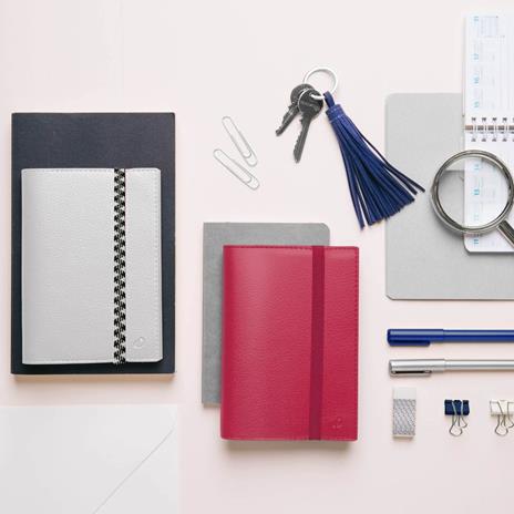 Agenda settimanale 2026, Quo Vadis, 13 mesi, Time&Life MEDIUM, con rubrica, rosa cangiante, con elastico - 16 x 16 cm  - 3