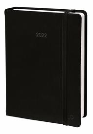 Agenda settimanale 2026, Quo Vadis, 13 mesi, Presidente PREST fas, multingue, Silk nero, con elastico - 21 x 27 cm 
