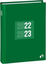 Agenda Quo Vadis Textagenda 2022-2023, 16 mesi, giornaliera, Tropika, Verde - 12x17
