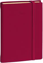 Agenda Giornaliera Quo Vadis 2023, 12 mesi, DAILY 21 PREST  ML Silk  bordeaux elast.  - 13 x 21 cm