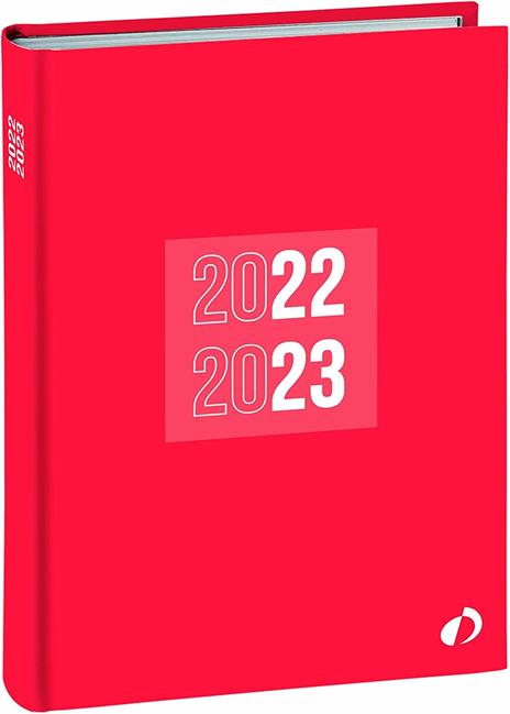 Agenda Quo Vadis Textagenda 2022-2023, 16 mesi, giornaliera, Tropika, Rosso - 12x17