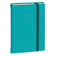 Agenda settimanale 2026, Quo Vadis, 13 mesi, Ministro PREST fas, multingue, Silk turchese, con elastico - 16 x 24 cm 