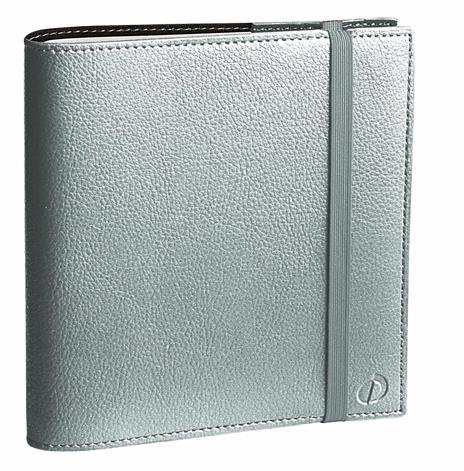 Agenda settimanale 2026, Quo Vadis, 13 mesi, Time&Life MEDIUM, con rubrica, argento, con elastico - 16 x 16 cm 