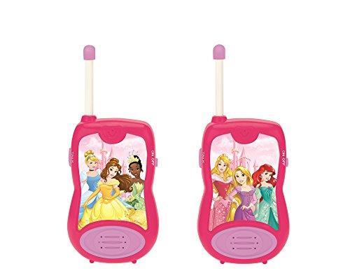 Disney Princess Princesses Cenerentola Rapunzel Ariel walkie-Talkie, Gioco Giocattolo Comunicazione Ragazzine, Clip da Cintura, a Batteria, Rosa, TW12DP