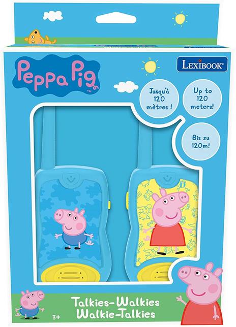 Lexibook Peppa Pig Walkie-Talkie, Clip da Cintura, Batteria, Blu, 8597478 - 2