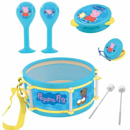 Peppa Pig Lexibook Set Musicale, 7 instrumenti in 1, Blu/Giallo, K360PP