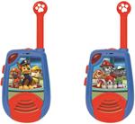 Paw Patrol La Squadra dei Cuccioli Chase Walkie Talkies digitali Portata 2km, Morse luminoso, Clip da cintura, Batteria, Blu/Rosso, TW25PA, Lexibook