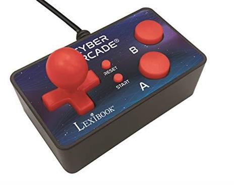 Lexibook Cyber Arcade TV Game Console, 200 Giochi, Controller Plug N 'Play, Sport, Azione, Joystick, Nero/Blu, Colore - 2