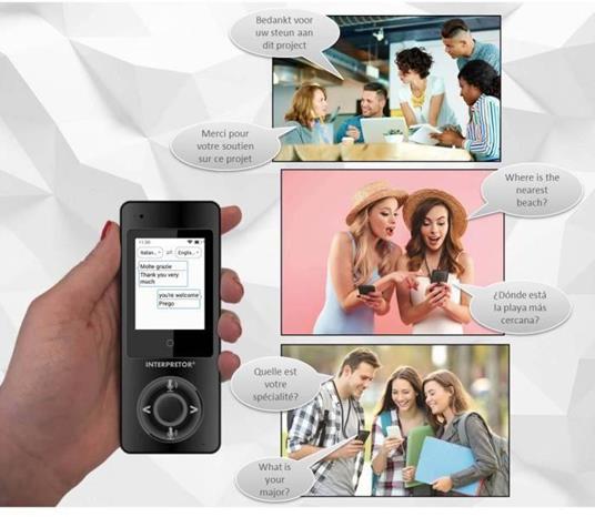 LEXIBOOK - Interprete - Traduttore vocale basato sull'intelligenza artificiale (45 lingue) - 2